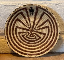 Vintage Papago / Tohono O’odham Man in the Maze Basket picture