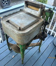 Maytag Antique Vintage Manual Top-Loading Wringer Washing Machine Gray/Green picture