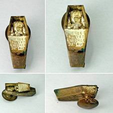 1896 William Jennings Bryan Mechanical Coffin Lapel Stud Political Campaign picture