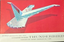**VINTAGE 1958 FORD THUNDERBIRD 4-PASSENGER ADVERTISING BOOKLET** picture