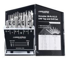 HSS Tap and Drill Set, UNF, 18 Pc, 0001-0050 picture