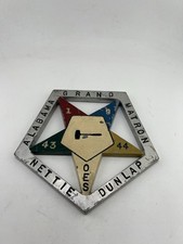 Vintage Masonic 5-Pointed Star Alabama Grand Martron Dunlop Nettie OES picture
