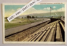 EARLY UNIONTOWN PA. AUTO RACE SPEEDWAY TRACK PRESS BOX GRANDSTANDS NEW POSTCARD picture