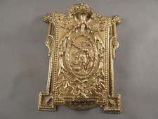 Unusual Vintage Brass Hinged Desk Photo Frame Winged Victory picture