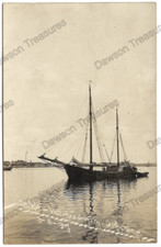 WWI Schooner Spika 1917 Vestblommaud der Rlyn D. Roskamp Photo Postcard RPPC picture