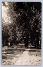 K7/ Shannon Illinois RPPC Postcard c1910 Church Street Homes  696 picture