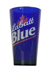 Vintage Labatt Blue 16 Oz Beer Pint Glass Heavy Cobalt Blue Glass New NOS picture