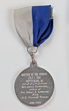 1997 Gettysburg Meeting of the Widows .999 Silver Medal Civil War Union CSA Rare picture