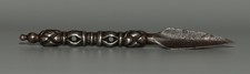 Real Rare Nice Tibet 19th Century Old Antique Buddhist Iron Vajra Phurba Amulet picture