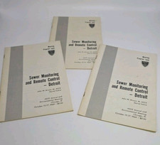 History -Detroit Michigan Sewer Historical Documents 1969 Maps And Diagrams picture
