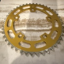 Sugino 44t BMX Chain Ring Gold Vintage Old School BMX picture