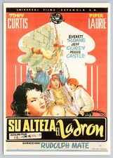 The Prince Who Was A Thief 1951 Film - Spanish Language Movie Poster Postcard picture