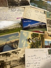 25 Vintage Postcards Lot Mixed Scenic Travel Cards Bulk Random curiosity lot picture