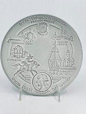 Set of 5 Frankoma Pottery Plates Commemorative Bicentennial  1972-76 Collectible picture