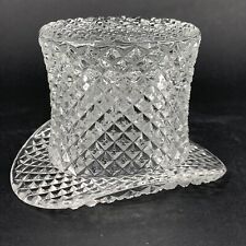 Glass Top Hat Toothpick Holder Clear English Hobnail Westmoreland 2.5”T picture