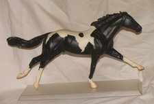 Breyer horse Puuku Limited edition Midstates ruffian mold black & white pinto picture