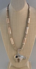 Jack and Mary Tom - Vintage Spirit Bear Sterling Silver Bear Necklace - 25.5