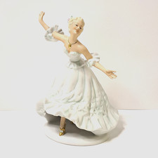 Rare Vintage SCHAUBACH KUNST Porcelain Figurine Lady Dancer 7.25