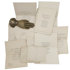 Antique Wedding Invitation Lot Vintage 1895-1930 New York City Cambridge MA picture