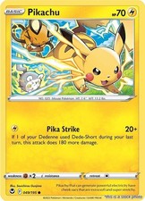 Pikachu : SWSH12 - 049/195 Heavily Played picture