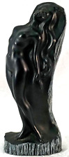 Frank Schirman Artwork Sculpted Black Coral Nude Lady Nani Hawaiian Statue picture
