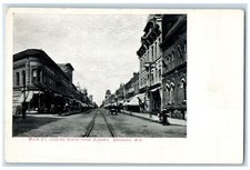 c1920's Main Street Looking North From Algoma Railway Oshkosh Wisconsin Postcard picture