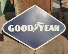 1930's Old Antique Vintage Rare Goodyear Tyres Adv. Enamel Embossed Sign Board picture