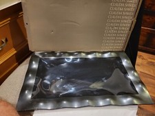 Vintage Claudia Shwide Black Rectangular Serving Tray in the Toscany pattern picture