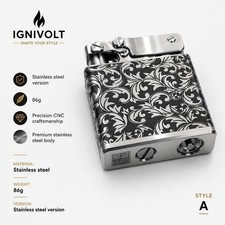 316 Stainless Steel Trench Lighter – Windproof Mechanical Kerosene EDC Lighter.. picture