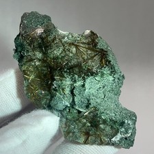19g Green Phantom Himalayan Quartz&Rutile Coexistence Mineral Crystal/India picture