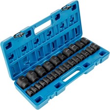 Impact Socket Set 1/2 Inches 26 Piece Impact Sockets, Shallow Socket, 6-Point S picture