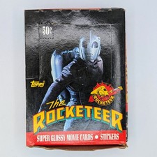 Vintage 1991 Topps The Rocketeer Movie Cards Full Box Factory Sealed Packs 36/36 picture