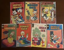 Lot Of Vintage Donald Duck and Mickey Mouse Comic Books Lot of 7 Issues picture
