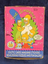 1990 Topps The Simpsons Wax Box - 36 Packs (Bartman Rookie Card Chase) picture