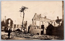 K42/ Martinsburg Ohio RPPC Postcard c1910 Fire Disaster Ruins 301 picture