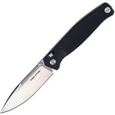 Real Steel Huginn Folding Knife Black G10 Handle VG-10 Plain Edge Satin RS7651 picture