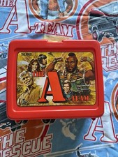 VTG 1980s The A-Team Plastic Lunch Box No Thermos Blanket Sheet Lot Mr T picture