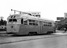 Streamline street car ca 1935 Historic Old Photograph picture