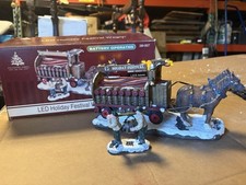 Enchanted Forest LED Hoiiday Beer wagon Christmas Village  picture