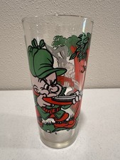Pepsi Collector Series Warner Bros. 1976 Clear Soda Advertising Glass picture