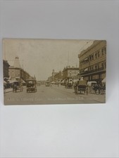 RPPC Postcard Rare Early Walla Walla Washington, Street View, Hotel Dacre  picture