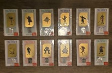 Rare Final Fantasy VII SET Gold Telecard Dog Tag   1997 Square Beam Limited picture