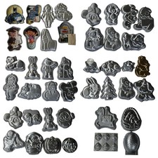 Lot of 43 Vintage Wilton Character Cake Pans Disney Pooh Batman Smurfs etc picture