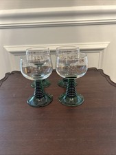 Set of 4 Schmitt Sohne Made in West Germany Beehive Stem Wine Glasses Set #2 picture