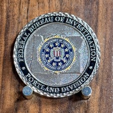 FBI Portland Division Eugene Medford Oregon Challenge Coin M#29 picture