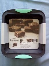 Trudeau Structure Silicone Square Cake Pan 8 x 8 inch, Gray/Mint picture