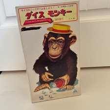 Vintage 60’s Alps Monkey Toy Lucky Seven Mechanical Throw Dice Japan Movie Prop picture
