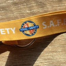 Official Walmart Associate Yellow S.A.F.E. Lanyard Total Safety Team BRAND NEW picture