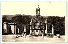 Holyroodhouse Palace Fountain RPPC Postcard Scotland picture