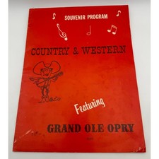 Vintage Grand Ole Opry Country & Western Souvenir Program Sho-Bud Ads picture